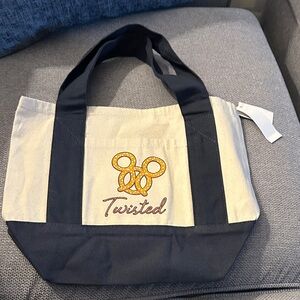 Disney Twisted Tote - Navy and Cream